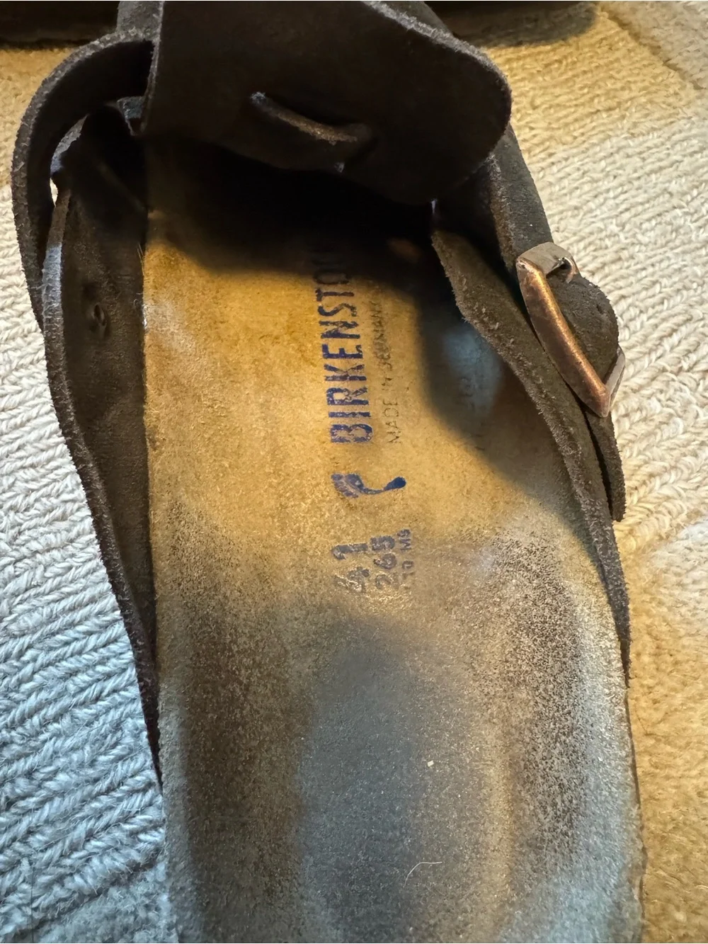Birkenstock Boston Suede Clogs in Brown - 9.5 - Picture 6 of 6
